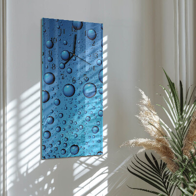 Glass clock vertical Drops