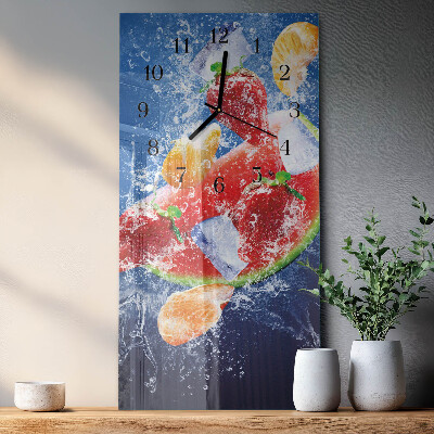 Vertical rectangular wall clock Fruit