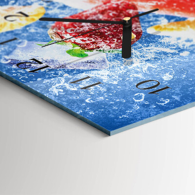 Vertical rectangular wall clock Fruit