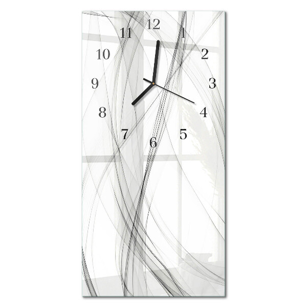 Vertical wall clock Flowers