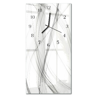 Vertical wall clock Flowers