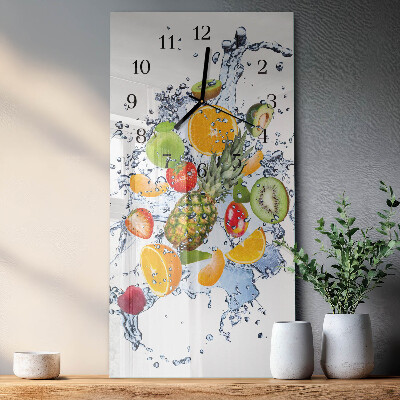 Vertical wall clock Fruit