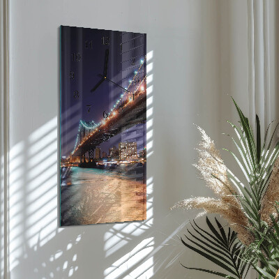 Modern vertical wall clock Bridge
