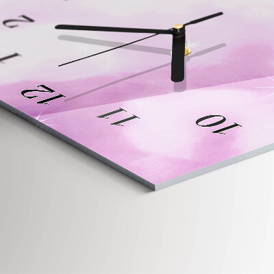 Vertical rectangular wall clock Orchid