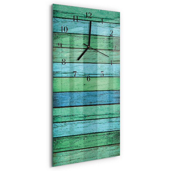 Modern vertical wall clock Wood