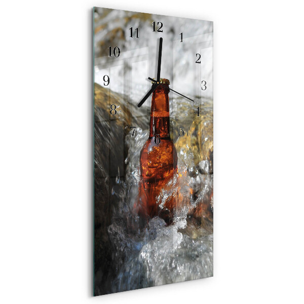 Vertical rectangular wall clock Beer