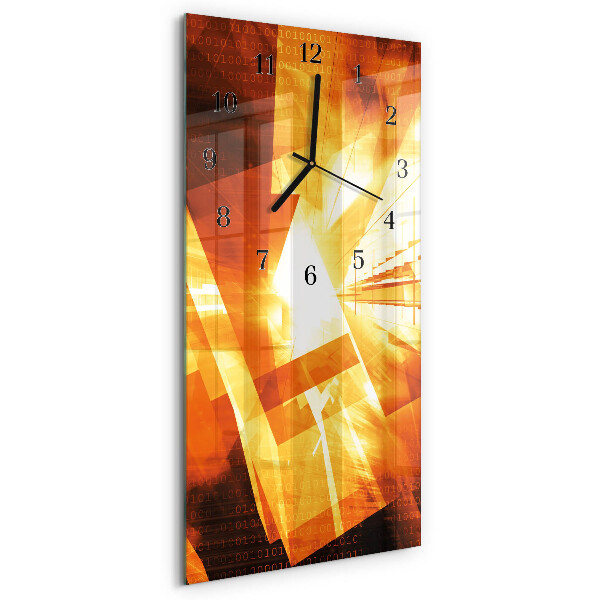 Glass clock vertical Abstraction