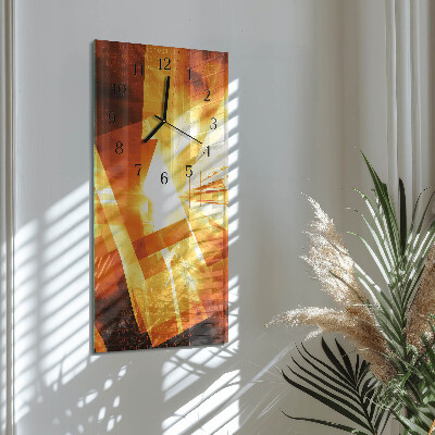 Glass clock vertical Abstraction