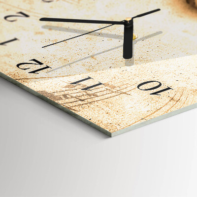 Modern vertical wall clock Microphone