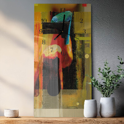 Vertical rectangular wall clock Pattern
