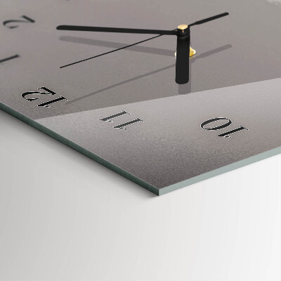 Glass clock vertical Mountains