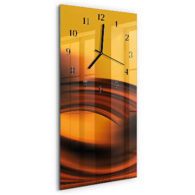 Vertical rectangular wall clock Abstraction