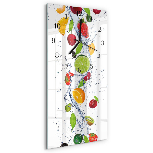 Modern vertical wall clock Fruit