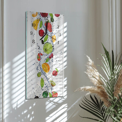 Modern vertical wall clock Fruit