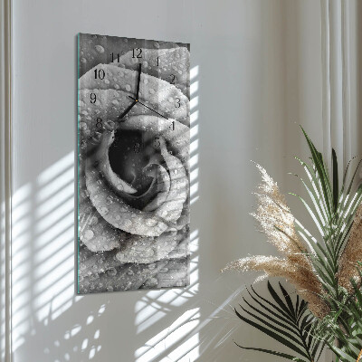 Modern vertical wall clock Rose