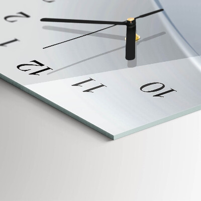 Glass clock vertical Abstract lines