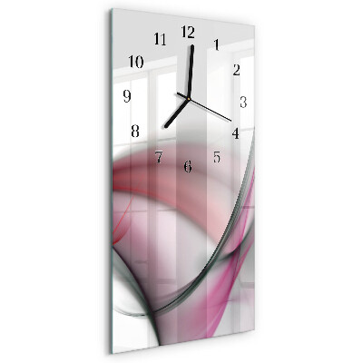 Modern vertical wall clock Abstract art