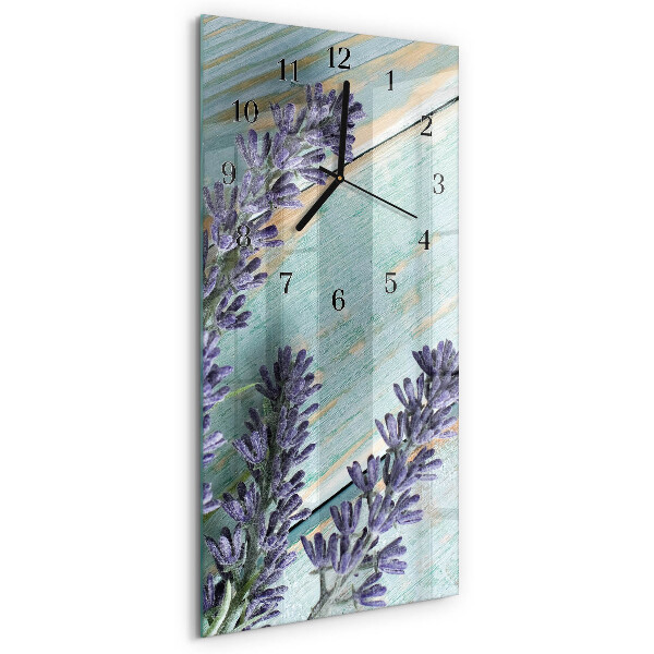 Vertical rectangular wall clock Lavender