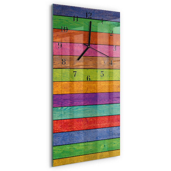 Modern vertical wall clock Stripes