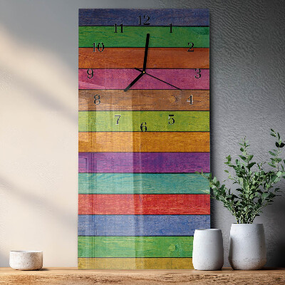 Modern vertical wall clock Stripes