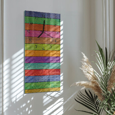 Modern vertical wall clock Stripes