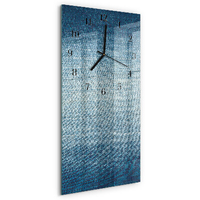 Glass clock vertical Plastic