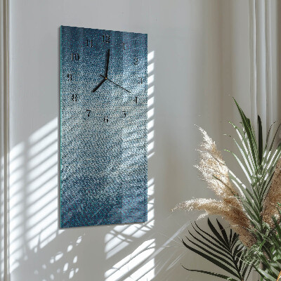 Glass clock vertical Plastic