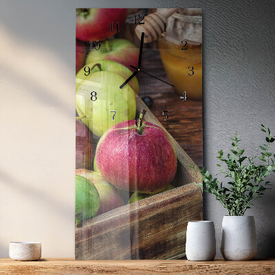 Vertical rectangular wall clock Apple
