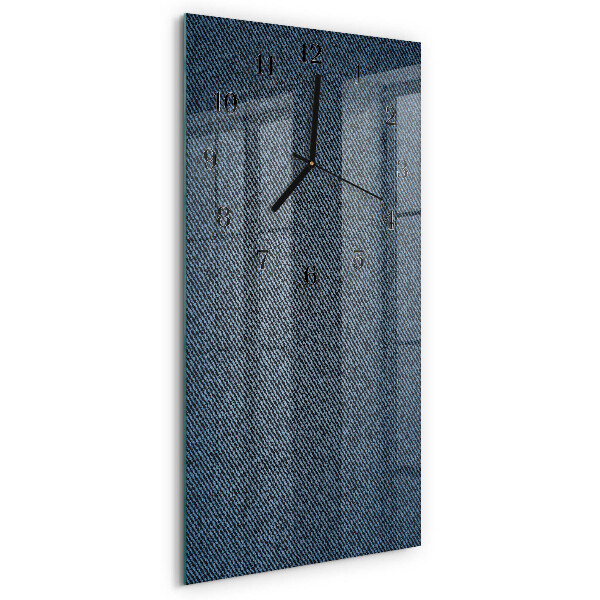 Glass wall clock vertical Plastic