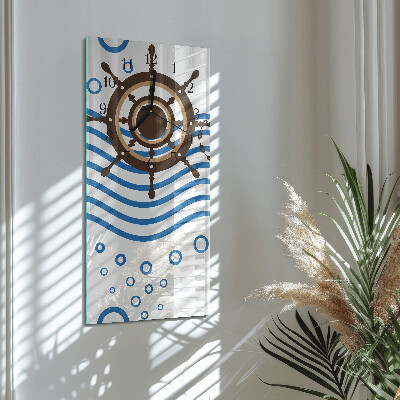 Vertical rectangular wall clock Stere