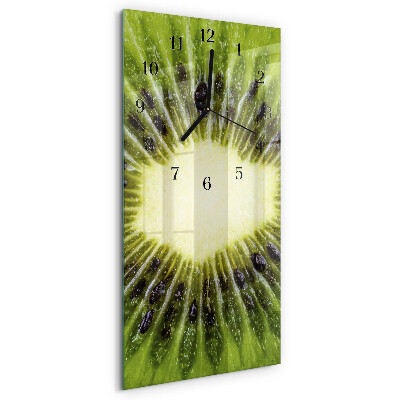Vertical rectangular wall clock Kiwi