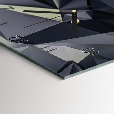 Modern vertical wall clock Triangles