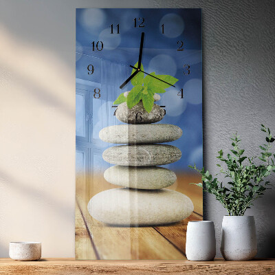 Vertical wall clock Stones