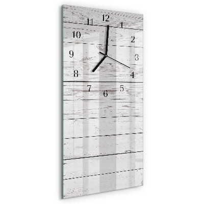 Glass wall clock vertical Wall