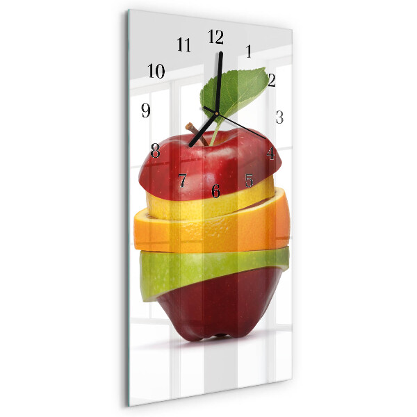 Modern vertical wall clock Fruit