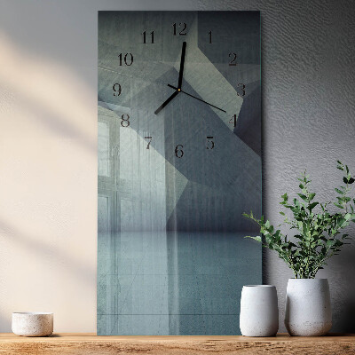 Vertical rectangular wall clock Plate