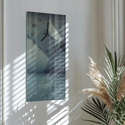 Vertical rectangular wall clock Plate