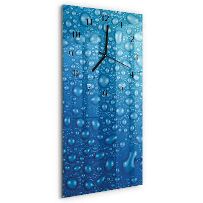 Vertical rectangular wall clock A drop of water