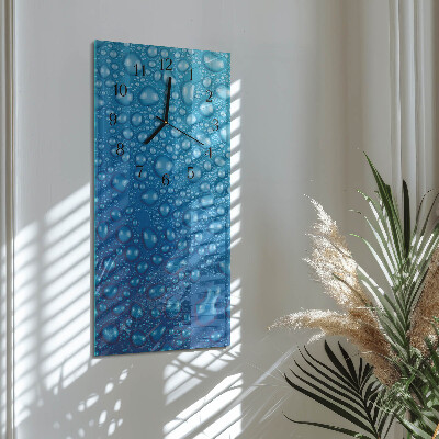 Vertical rectangular wall clock A drop of water