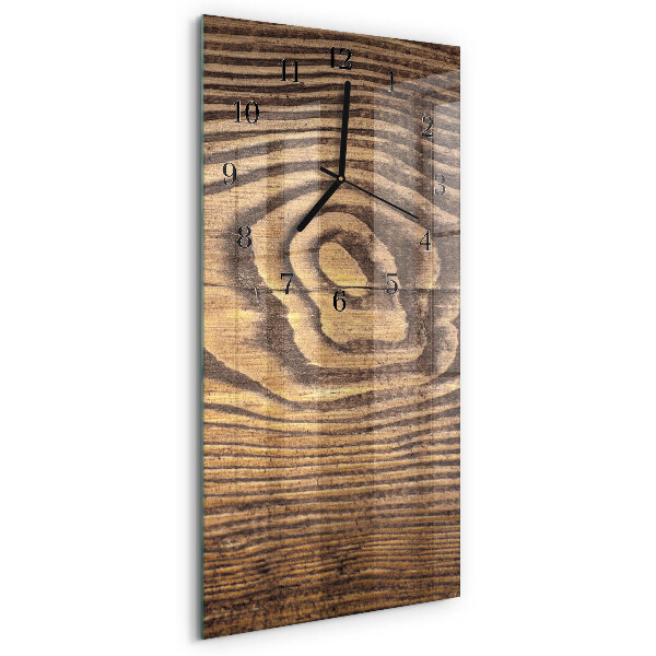 Modern vertical wall clock Wood