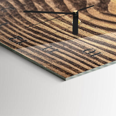 Modern vertical wall clock Wood