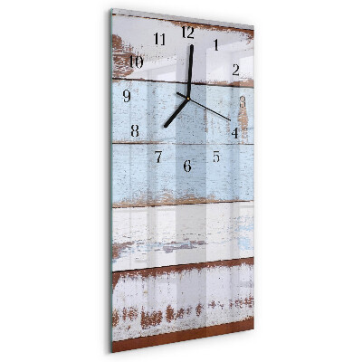 Glass wall clock vertical Wall