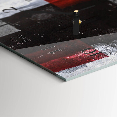 Vertical rectangular wall clock Abstraction