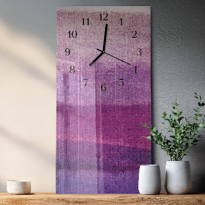 Vertical rectangular wall clock Canvas