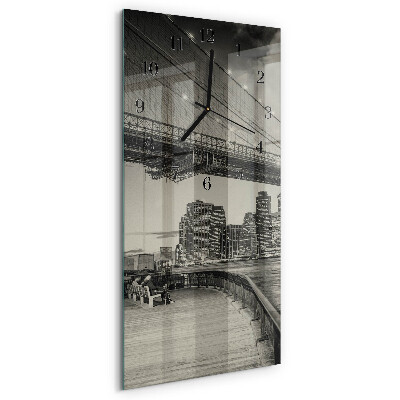 Vertical rectangular wall clock Perspectives