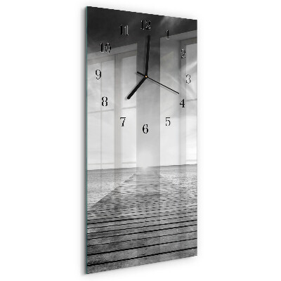 Glass clock vertical Bridge
