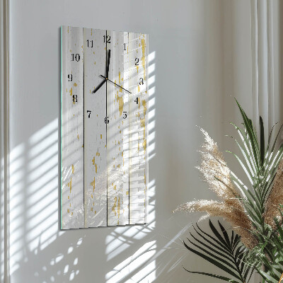 Vertical wall clock Wooden floor