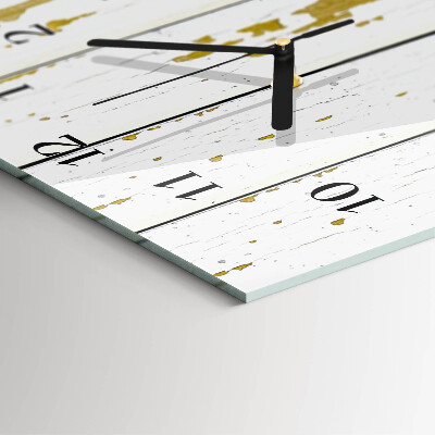 Vertical wall clock Wooden floor