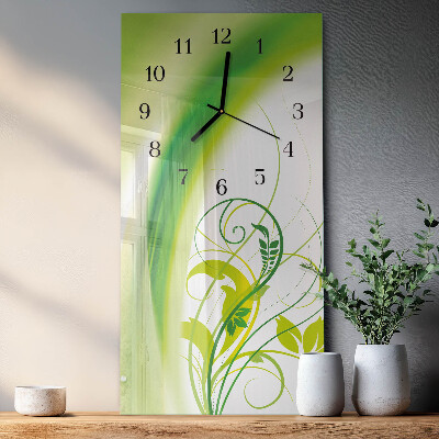Vertical rectangular wall clock Plant model