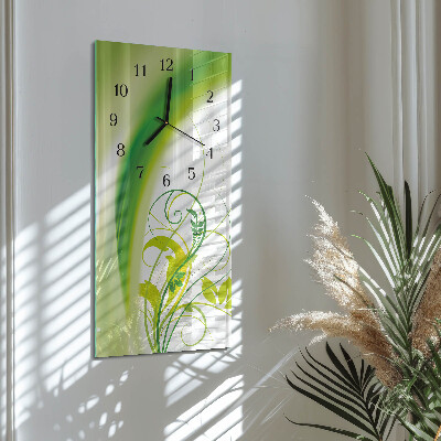 Vertical rectangular wall clock Plant model